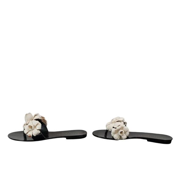 Kate Spade Women's Black / White Floral Sandals US Sz 9 - Picture 6 of 7